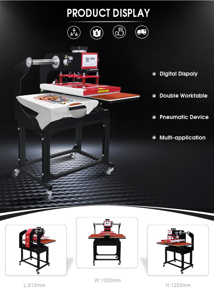 Wholesale Supplier T-shirt Double Station Heat Press Printing Machine